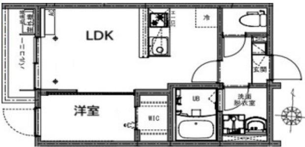 KEIAI RESIDENCE 東村山(1LDK/1階)の間取り写真