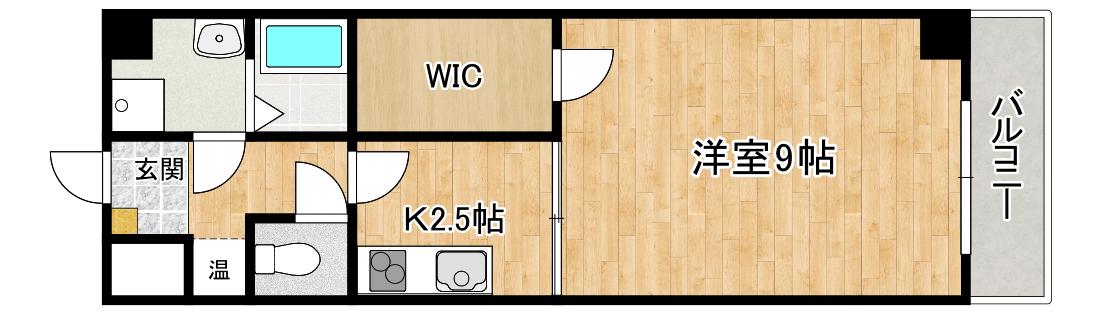 ラ・メゾネ(1K/8階)の間取り写真