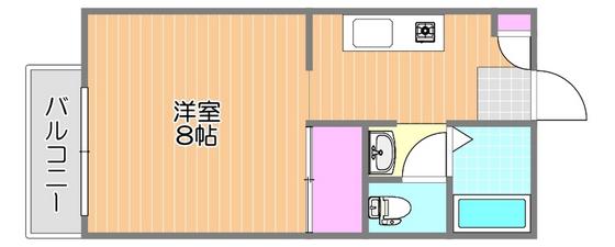 ANIESU BEE(1K/1階)の間取り写真