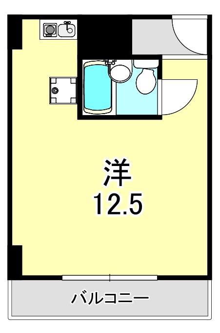 カサベラエステ三宮(ワンルーム/7階)の間取り写真
