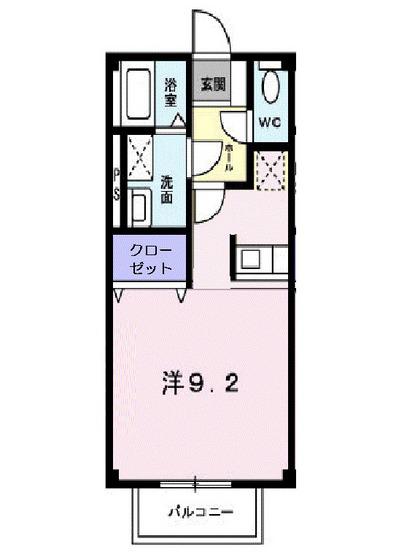 レグルス早島(ワンルーム/1階)の間取り写真