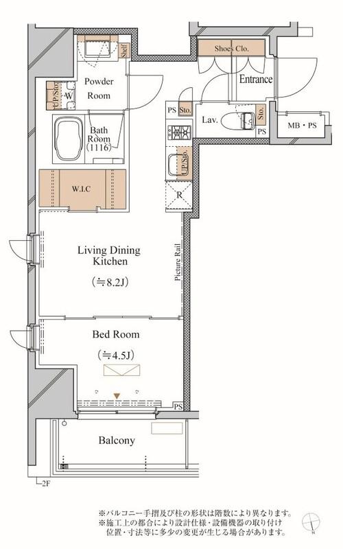 ブランシエスタ上野(1LDK/4階)の間取り写真