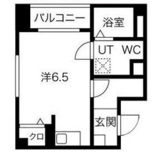 エヌエムセット(ワンルーム/1階)の間取り写真