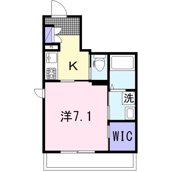 クラージュ(1K/2階)の間取り写真