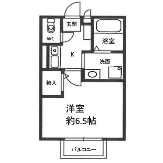 セジュールZIROZA(1K/1階)の間取り写真