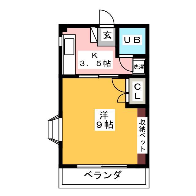 コーポラスシェトア(1K/2階)の間取り写真