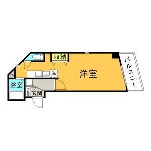 アベニール姫ヶ池(1K/4階)の間取り写真
