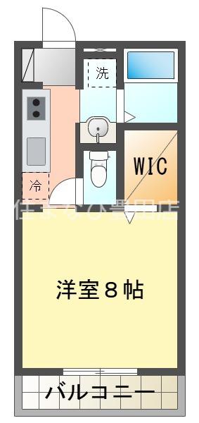 コンフォート井上(1K/2階)の間取り写真