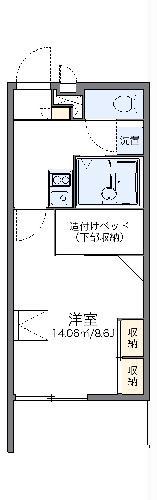 レオパレス秀(1K/2階)の間取り写真