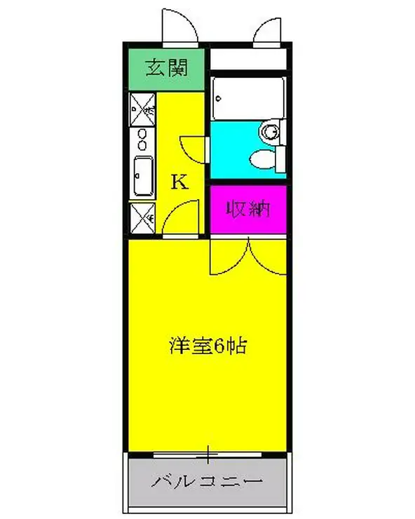 コクブマンション 5階階 間取り