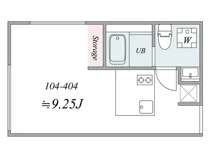 TRIAS511(1DK/4階)の間取り写真