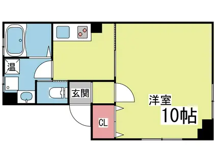 カネヨシ大石東町ビル(1K/3階)の間取り写真