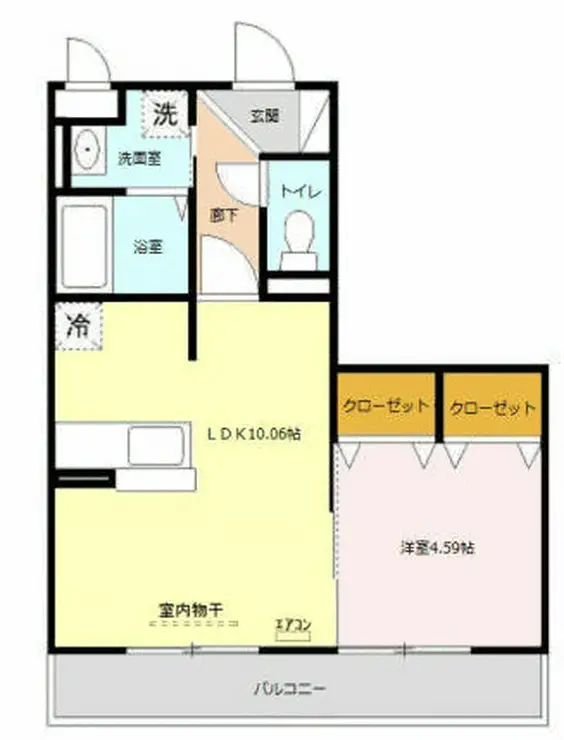 ロワジール 2階階 間取り