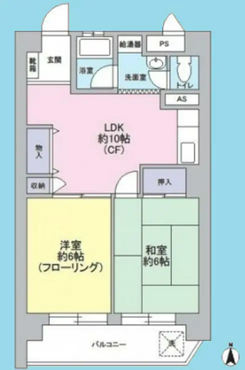 マンション大崎 3階階 間取り