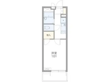 ファルケ(1K/3階)の間取り写真