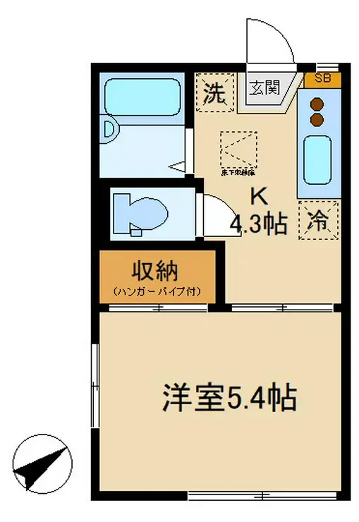 グリーンビューラーA 1階階 間取り