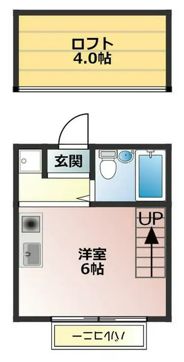 ダグラス中原 1階階 間取り