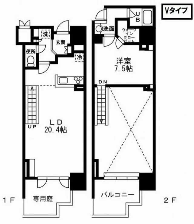 レジディア杉並方南町 1階階 間取り
