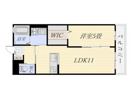 あおいコート(1LDK/2階)の間取り写真