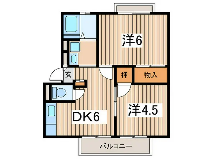 石井ハイツ 2階階 間取り