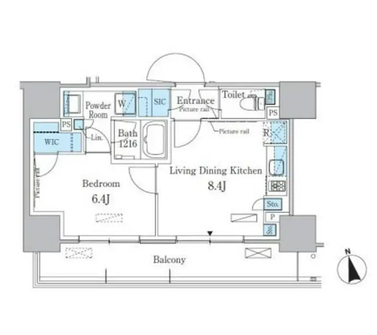 パークアクシス東陽町・親水公園 13階階 間取り