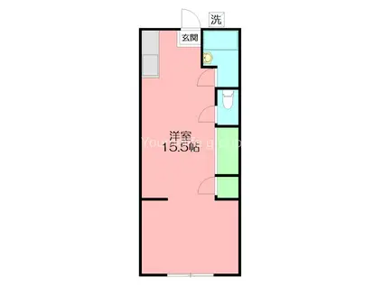 テラス長沢(ワンルーム/2階)の間取り写真