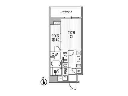 ALTERNA東池袋(2K/3階)の間取り写真