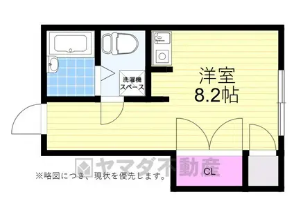 豊津信栄ビル(ワンルーム/2階)の間取り写真