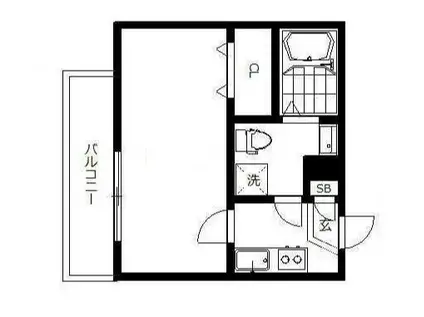 インベスト蒲田イースト7(1K/1階)の間取り写真