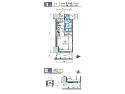 リヴシティ栄(ワンルーム/11階)の間取り写真