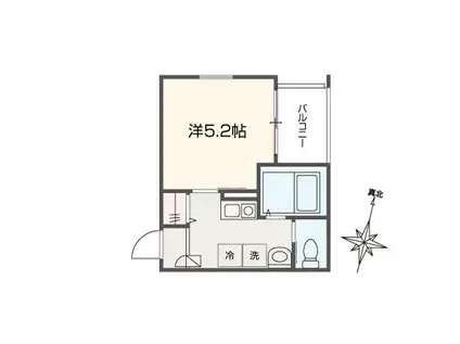 MELLAS大泉学園 メルラスオオイズミガクエン(1K/3階)の間取り写真