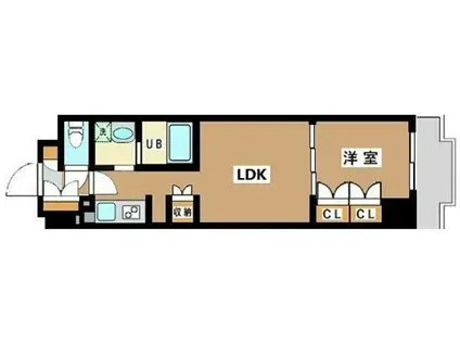 JU TOWER FRONT千石 JU TOWER FRONT千石(1LDK/6階)の間取り写真