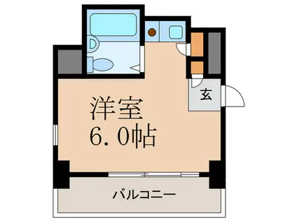 メゾンドゥレイナI(ワンルーム/2階)の間取り写真