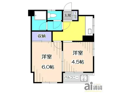 EXCEED新狭山(2K/3階)の間取り写真