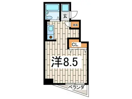 レジデンス大口通(ワンルーム/5階)の間取り写真