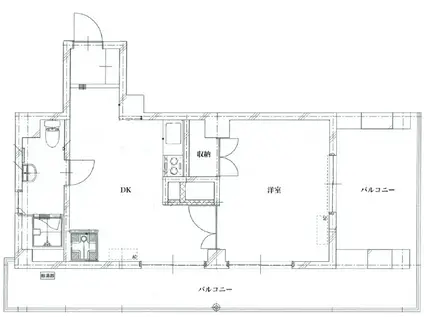 NINETY TWO 13(1LDK/7階)の間取り写真
