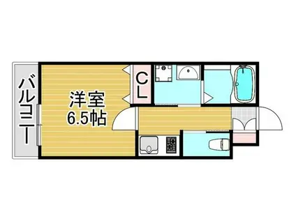 内野1丁目AP(1K/2階)の間取り写真