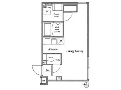LEGALAND 下北沢(ワンルーム/3階)の間取り写真