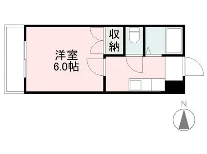 COCO(1K/3階)の間取り写真