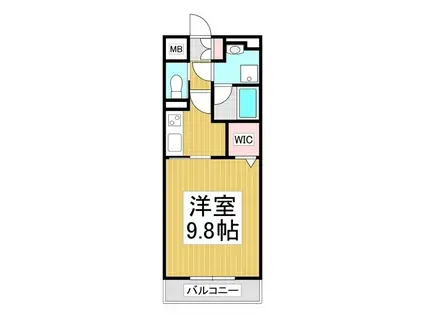 グランデ コスモ(1K/5階)の間取り写真