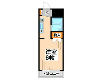 内海押立ビル(ワンルーム/3階)の間取り写真