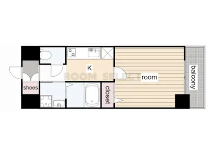 第18金山フクマルビル(1K/7階)の間取り写真