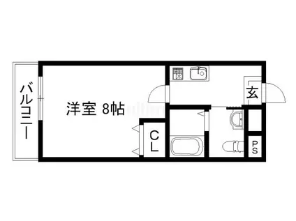 PASSCIO APM(1K/2階)の間取り写真