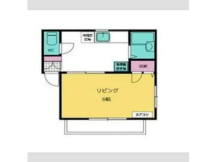 サマックス グレシャス(1K/2階)の間取り写真