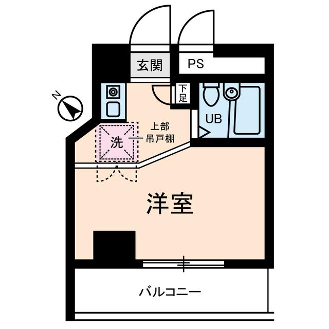 ダイホープラザ川崎(ワンルーム/7階)の間取り写真
