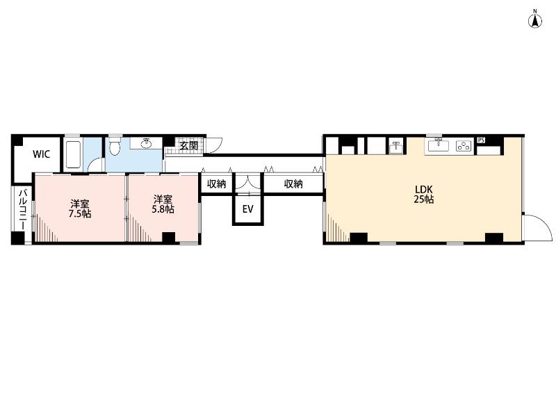 DO DO HOUSE(2LDK/3階)の間取り写真