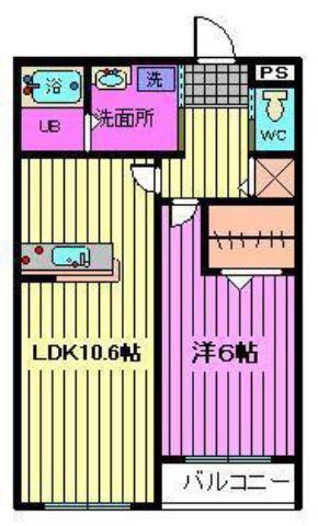 CASA CAMINO NORTE(1LDK/3階)の間取り写真