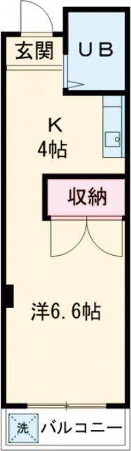 ブレスト北之庄V(ワンルーム/3階)の間取り写真