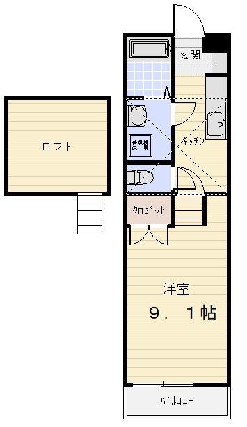 トップハウス垂水I(1K/1階)の間取り写真
