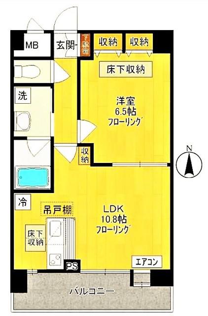 ソレイユ・ハイム(1LDK/2階)の間取り写真